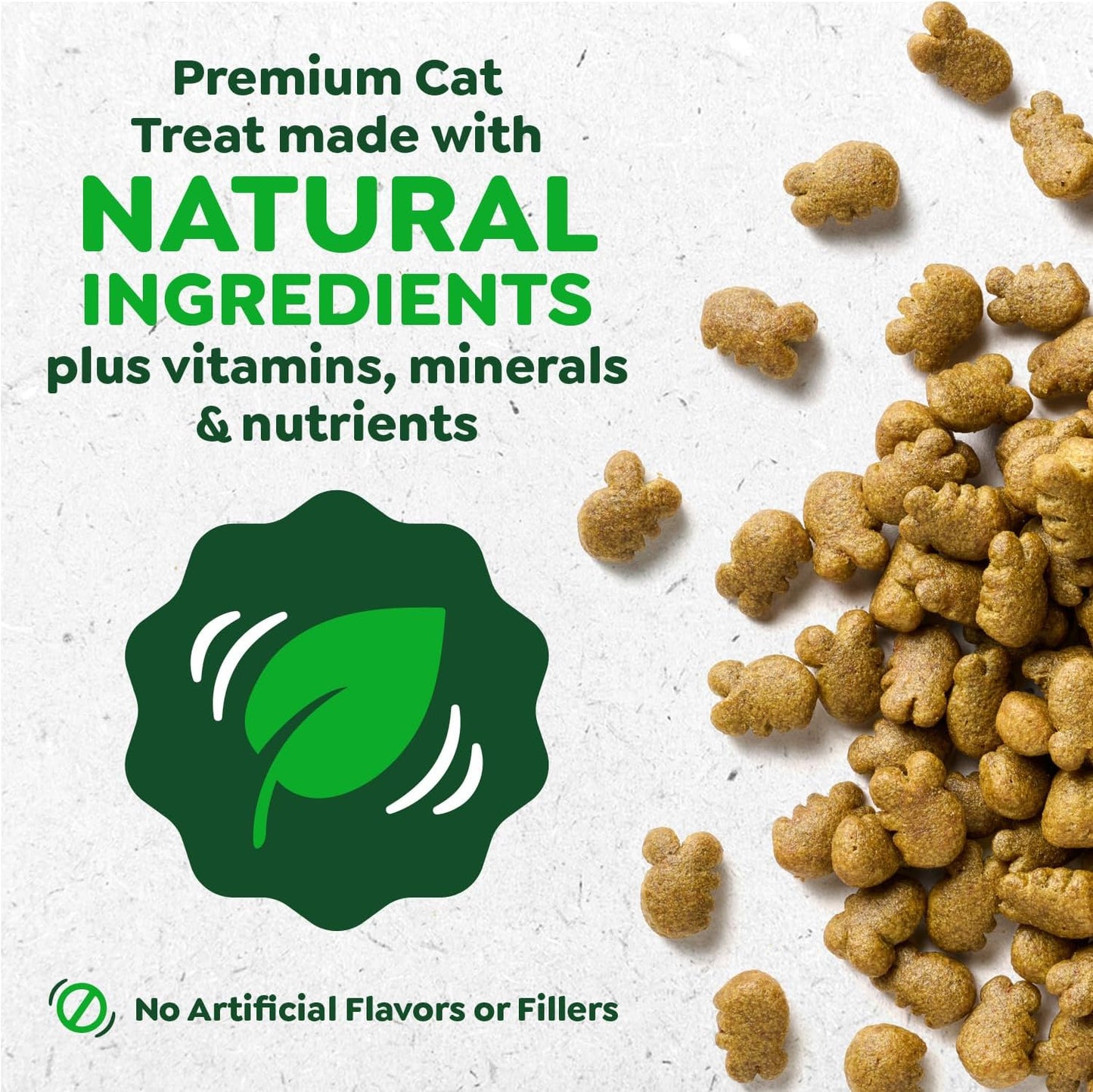 FELINE  Natural Dental Care Cat Treats, Tuna Flavor, All Bag Sizes