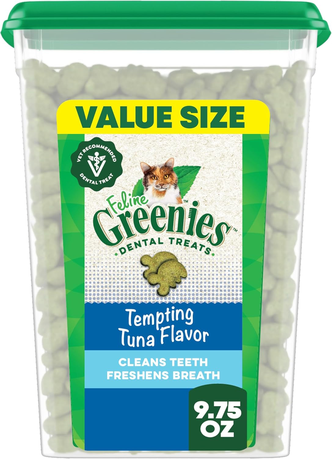 FELINE  Natural Dental Care Cat Treats, Tuna Flavor, All Bag Sizes
