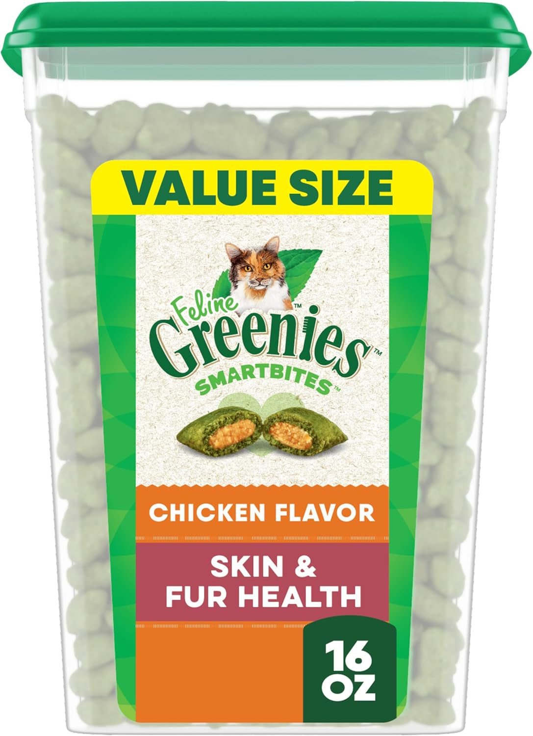 Feline SMARTBITES Healthy Skin and Fur, Chicken and Salmon Flavors, All Bag Sizes